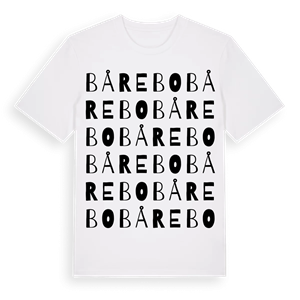 Bårebo ordlek t-shirt – ekologisk bomull t-shirt från Pinshirt