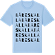 Blue Soul t-shirt med Båreskalla ordlek t-shirt