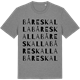 Mid Heather Gray t-shirt med Båreskalla ordlek t-shirt