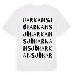 Barkansjö ordlek t-shirt – ekologisk bomull t-shirt från Pinshirt