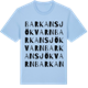 Blue Soul t-shirt med Barkansjö kvarn ordlek t-shirt