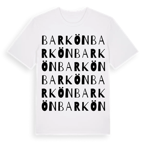 Barkön ordlek t-shirt – ekologisk bomull t-shirt från Pinshirt