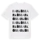 White t-shirt med Barkön ordlek t-shirt