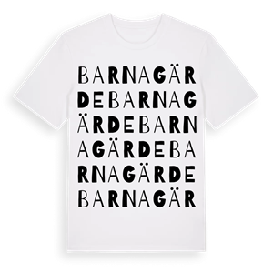 Barnagärde ordlek t-shirt – ekologisk bomull t-shirt från Pinshirt
