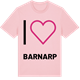 Pink Cotton t-shirt med Jag älskar Barnarp t-shirt stort tryck