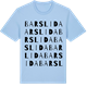 Blue Soul t-shirt med Barslida ordlek t-shirt