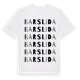 White t-shirt med Barslida ordlek t-shirt