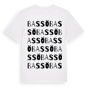 Bassö ordlek t-shirt – ekologisk bomull t-shirt från Pinshirt