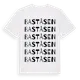 White t-shirt med Baståsen ordlek t-shirt