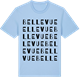 Blue Soul t-shirt med Bellevue ordlek t-shirt