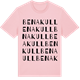 Pink Cotton t-shirt med Benakull ordlek t-shirt