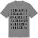 Mid Heather Gray t-shirt med Benakull ordlek t-shirt