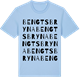 Blue Soul t-shirt med Bengtsbryna ordlek t-shirt