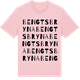 Pink Cotton t-shirt med Bengtsbryna ordlek t-shirt