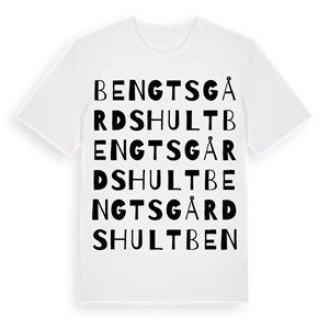 Bengtsgårdshult ordlek t-shirt – ekologisk bomull t-shirt från Pinshirt