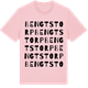 Pink Cotton t-shirt med Bengtstorp ordlek t-shirt
