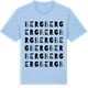 Blue Soul t-shirt med Berg ordlek t-shirt