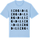 Blue Soul t-shirt med Bergadal ordlek t-shirt