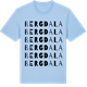 Blue Soul t-shirt med Bergdala ordlek t-shirt