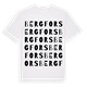 White t-shirt med Bergfors ordlek t-shirt