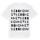 White t-shirt med Berghemmet ordlek t-shirt