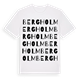 White t-shirt med Bergholm ordlek t-shirt