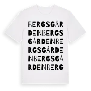 Bergsgården ordlek t-shirt – ekologisk bomull t-shirt från Pinshirt