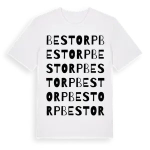Bestorp ordlek t-shirt – ekologisk bomull t-shirt från Pinshirt