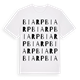 White t-shirt med Biarp ordlek t-shirt