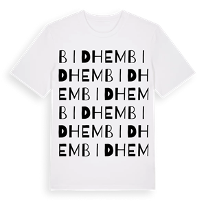 Bidhem ordlek t-shirt – ekologisk bomull t-shirt från Pinshirt