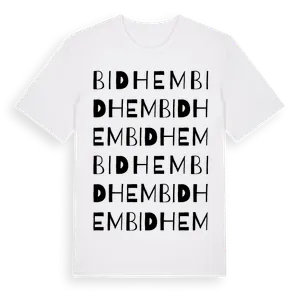 Bidhem ordlek t-shirt – ekologisk bomull t-shirt från Pinshirt