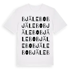 Bjälebo ordlek t-shirt – ekologisk bomull t-shirt från Pinshirt