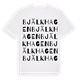 White t-shirt med Bjälkhagen ordlek t-shirt