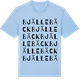 Blue Soul t-shirt med Bjällebäck ordlek t-shirt