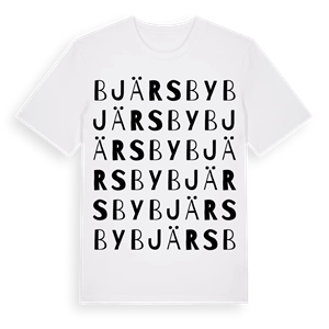 Bjärsby ordlek t-shirt – ekologisk bomull t-shirt från Pinshirt