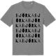 Mid Heather Gray t-shirt med Björka ordlek t-shirt