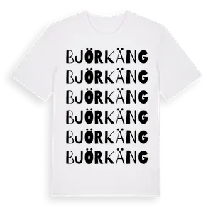 Björkäng ordlek t-shirt – ekologisk bomull t-shirt från Pinshirt
