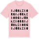 Pink Cotton t-shirt med Björkeborg ordlek t-shirt