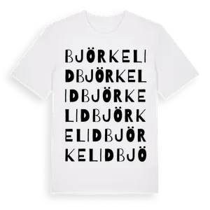 Björkelid ordlek t-shirt – ekologisk bomull t-shirt från Pinshirt