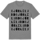 Mid Heather Gray t-shirt med Björkelund ordlek t-shirt