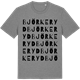 Mid Heather Gray t-shirt med Björkeryd ordlek t-shirt