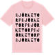 Pink Cotton t-shirt med Björketorp ordlek t-shirt