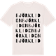 Vintage White t-shirt med Björkliden ordlek t-shirt