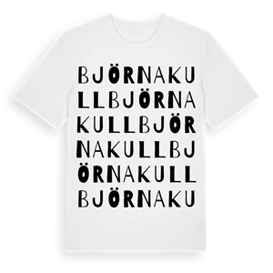 Björnakull ordlek t-shirt – ekologisk bomull t-shirt från Pinshirt