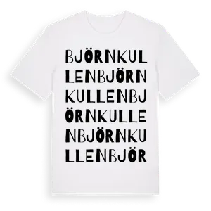 Björnkullen ordlek t-shirt – ekologisk bomull t-shirt från Pinshirt
