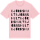 Pink Cotton t-shirt med Björnshult ordlek t-shirt