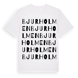 Bjurholmen ordlek t-shirt – ekologisk bomull t-shirt från Pinshirt