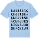 Blue Soul t-shirt med Bjursbäck ordlek t-shirt