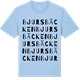 Blue Soul t-shirt med Bjursbäcken ordlek t-shirt