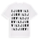 White t-shirt med Bjurvik ordlek t-shirt